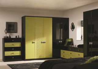 2023现代卧室板式三门更衣柜设计图片