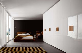 2023现代简约卧室板式大衣柜设计图片