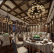 2023新中式风格饭店餐厅吊顶装修效果图