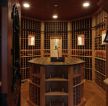 2023中式风格葡萄酒窖大酒柜设计图片