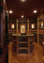 2023中式风格葡萄酒窖大酒柜设计图片