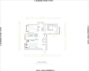 98平米三居室户型图