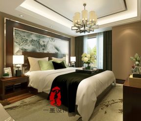 阳光龙庭中式240平复式卧室装修案例