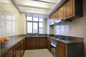 优山美地名邸120平米三居室中式风格装修厨房效果图
