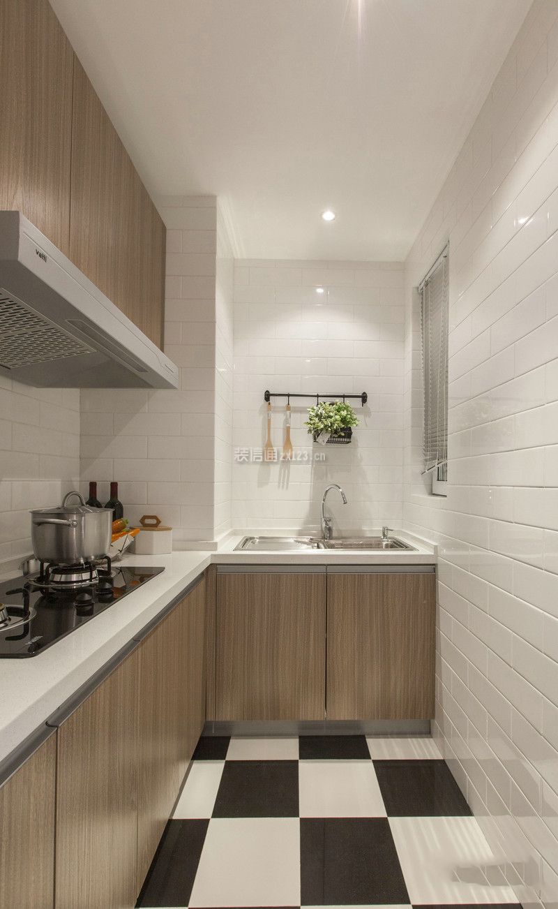紫金城北欧78平二居室厨房装修案例