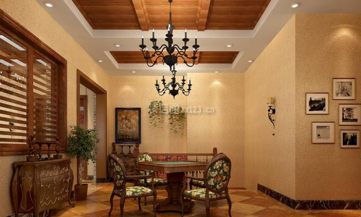 會所600平米美式風格麻將桌裝修案例圖