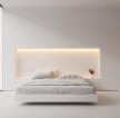 105平米白色卧室床头装修设计图