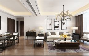 新中式客厅沙发 2020大气新中式客厅家居装修效果图 