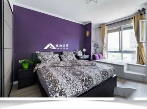 上林国际现代简约110平三居室卧室装修案例