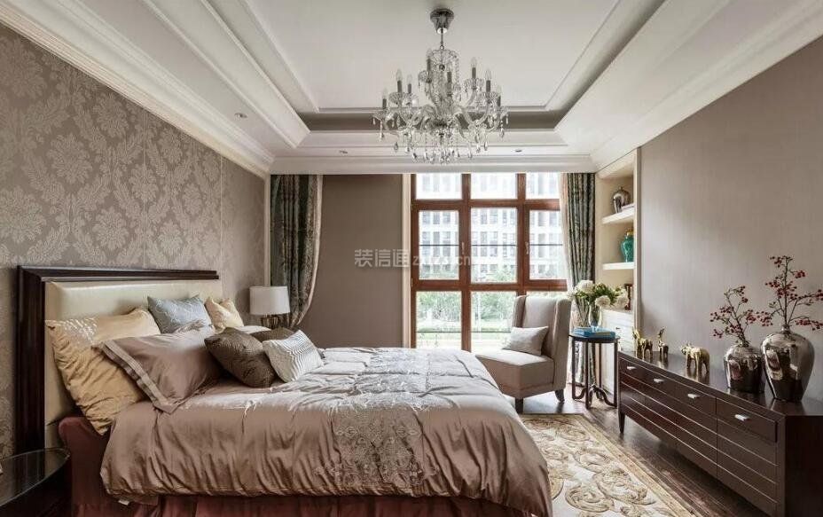 法式家居卧室壁纸装饰效果图片
