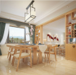 彝海大成150平米三居室新中式风格装修餐厅效果图
