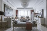 法式家居客厅水晶灯装修设计效果图片
