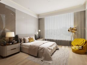 香山美墅160平米现代简约卧室装修效果图