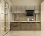 2023现代风格厨房直线型橱柜设计效果图