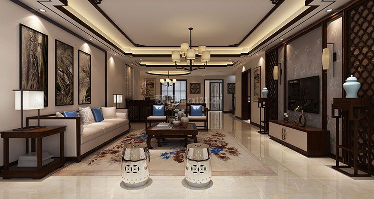  2020新中式客厅装修设计 新中式客厅沙发
