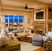 美式古典风格国外家庭客厅图片