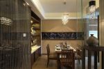 新中式风格餐厅背景墙装修实景图