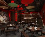 文一西路560平唐门中餐厅中国古风设计