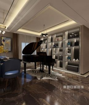世纪江尚现代风格189平米钢琴装修效果图