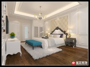 2023家庭大卧室床头软包墙装修设计效果图