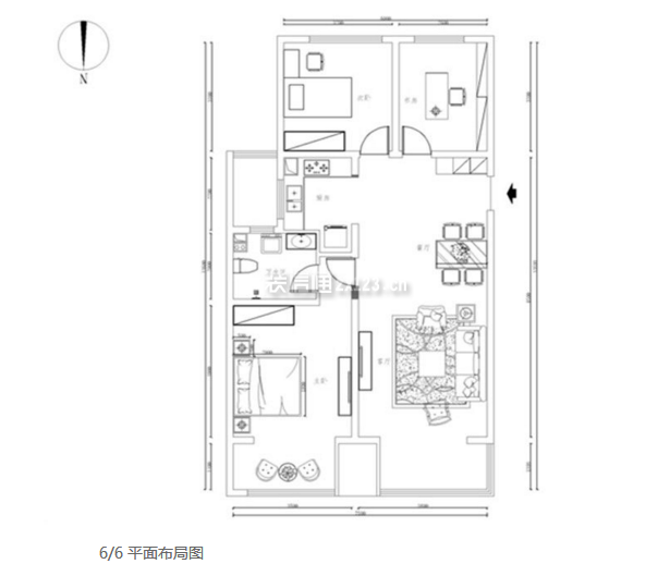 2023三居室戶型圖