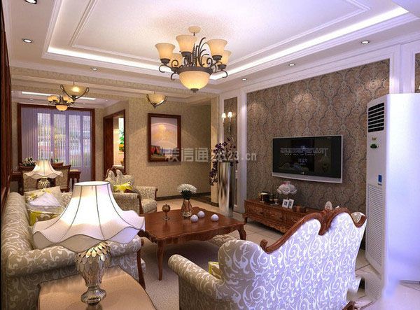 古典欧式客厅装修效果图 2020古典欧式客厅家装效果图