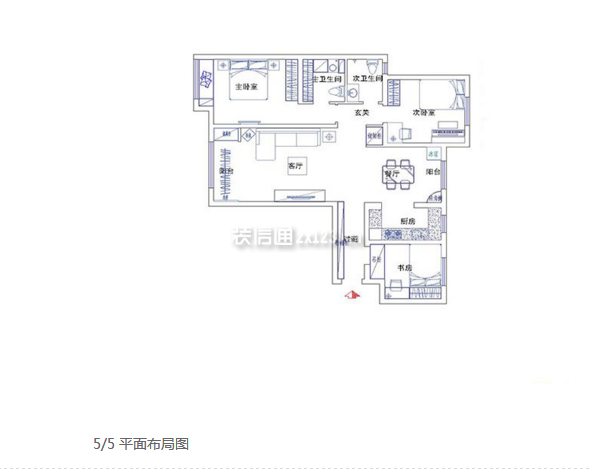 2023三居室戶型圖