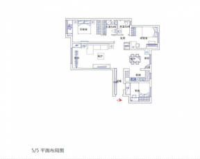 2023三居室户型图