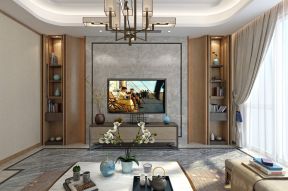 新中式客厅效果图 新中式装饰效果 新中式家装修效果图 