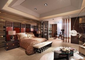 卧室屏风设计图片 2020东南亚风格卧室装修设计