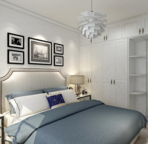 2020温馨简单卧室白色门装饰效果图-每日推荐
