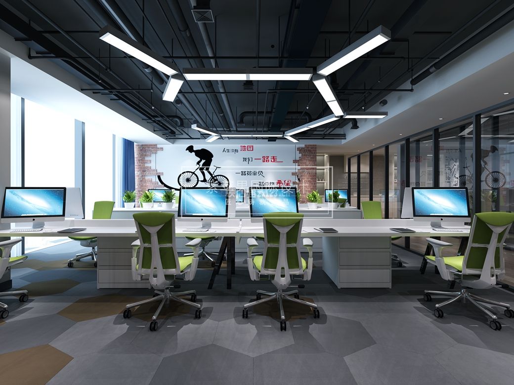 2020现代办公室装修设计效果图 现代办公室布置效果图 