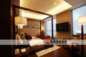 新中式风格家居大卧室装修设计效果图片
