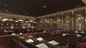1100平米中式风格装修餐厅效果图