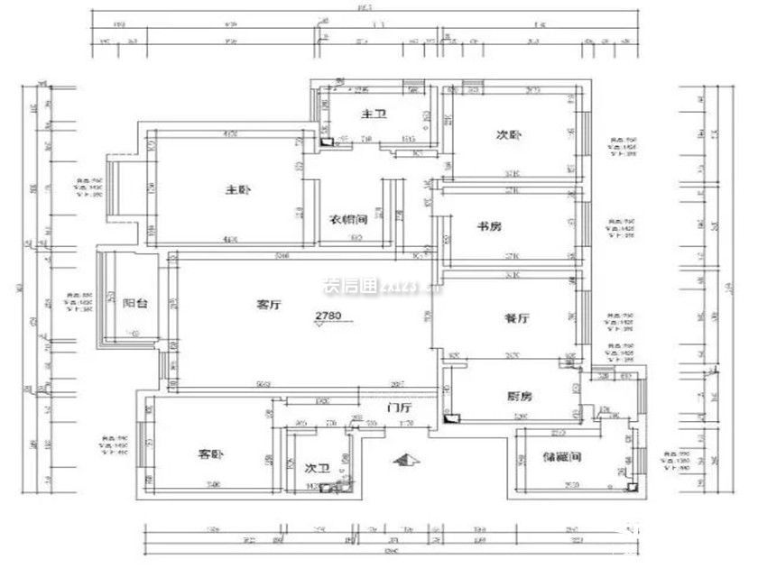 2023四居平面設(shè)計(jì)圖