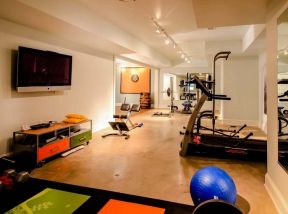 2020家用健身房装修效果图 室内灯光设计图片 