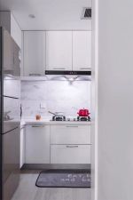 2023北欧风格厨房白色吊柜设计图片