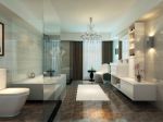 现代风格高档浴室地面瓷砖设计图片
