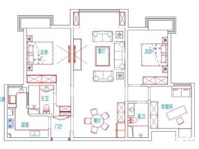 2023三居室户型图