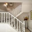 白色欧式家装楼梯扶手设计图片