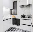 欧式家装白色厨房橱柜设计效果图片