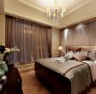 欧式古典家装卧室背景墙设计效果图