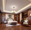 欧式古典家装主卧室整体布局效果图