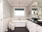 2023卫生间白色欧式浴室柜家装效果图片