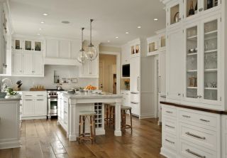 欧式白色厨房家装设计效果图片大全