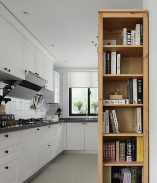 白色欧式家装厨房长方形设计效果图片