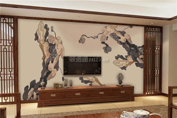 中式电视背景墙装修效果图