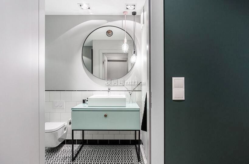 九十平米新房卫生间洗手台图片