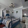 地中海风格精装别墅卧室整体设计图片