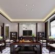 新中式风格别墅客厅家具精装图片